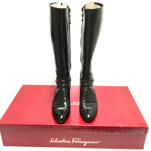 Riding Boots Mirina 1.5" Black Calf Leather 7
